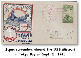 Japan surrenders 1945